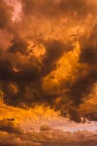 A stormy sunset