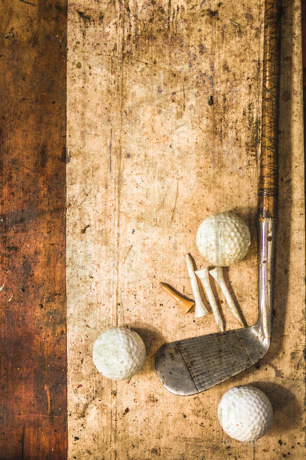 Antique golfer fine art  Print