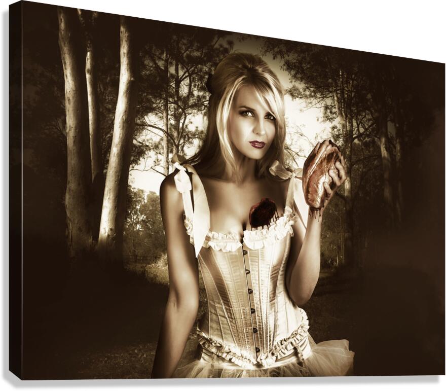 Love Loss From Heart Ache And Separation Canvas Print