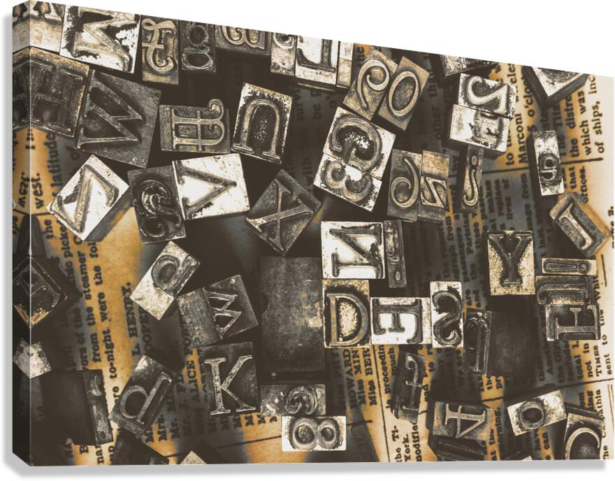 Hand drawn sketch of a busy New York City street Canvas Print