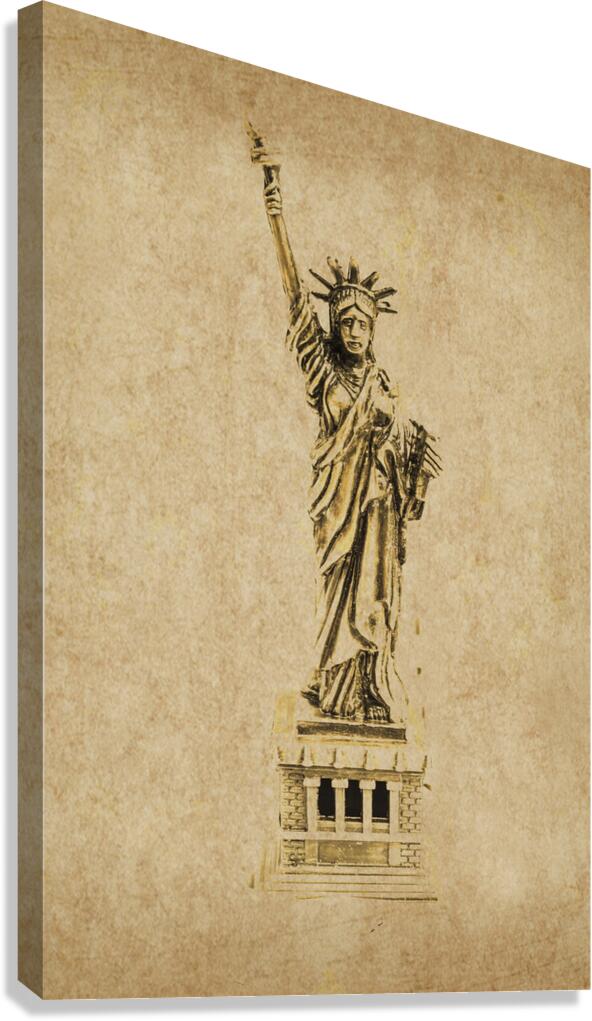 Vintage America Canvas Print